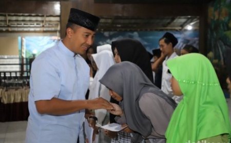 Kapolres Kediri Gelar Buka Bersama dan Berbagi Santunan Anak Yatim
