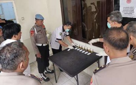 Mendadak! Polres Madiun Gelar Test Urine Bagi PJU dan Kapolsek, Wujudkan Zero Narkoba