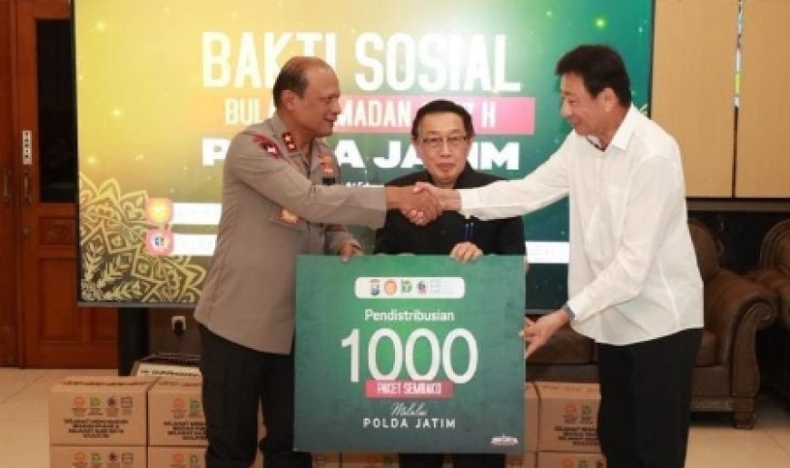 Polda Jatim Salurkan Sembako dari Yayasan Bakti Persatuan dalam Momen Imlek dan Ramadan 2026