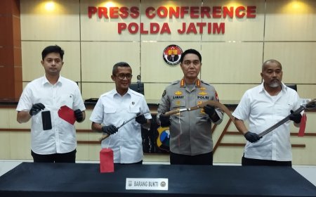 Ditreskrimum Polda Jatim Amankan Tiga Tersangka Kasus Pemerasan Disertai Pengancaman di Pasuruan