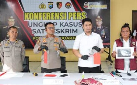 Polresta Sidoarjo Amankan Komplotan Pencurian Brankas Lintas Provinsi