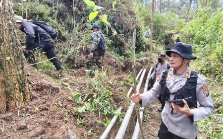Polres Magetan dan Perhutani Perkuat Mitigasi Karhutla di Cemorosewu, Bangun Ilaran Api Sejauh 1,8 Km