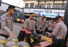 Polres Lamongan Cek Kesiapan Personel dan Perlengkapan PHH Siap Hadapi Situasi Kontingensi