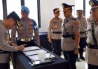 Kapolresta Banyuwangi Pimpin Serah Terima Jabatan Anggotanya