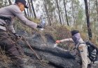 Tembus Ketinggian 1.800 MDPL, Tim Gabungan Polres Blitar Jinakkan Api di Gunung Buthak