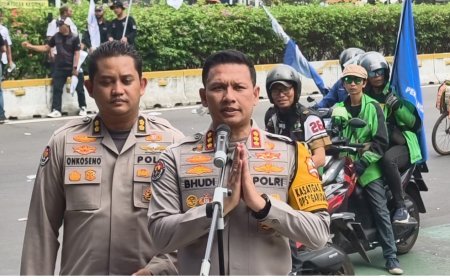 Polda Metro Jaya Apresiasi KBPBI dan KSPSI Sampaikan Aspirasi dengan Tertib