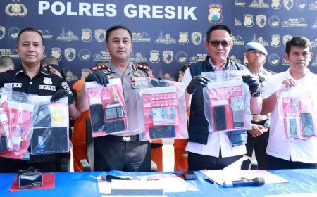 Polres Gresik Ungkap Jaringan Sabu di Menganti, Tersangka Pengedar dan 31,811 Gram Sabu Diamankan