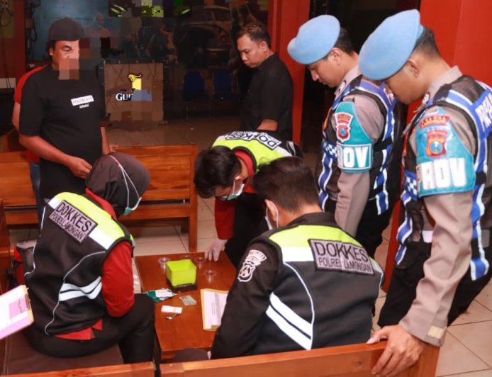 Cegah Penyalahgunaan Narkoba, Polres Lamongan Gelar Razia  Tempat Hiburan Malam